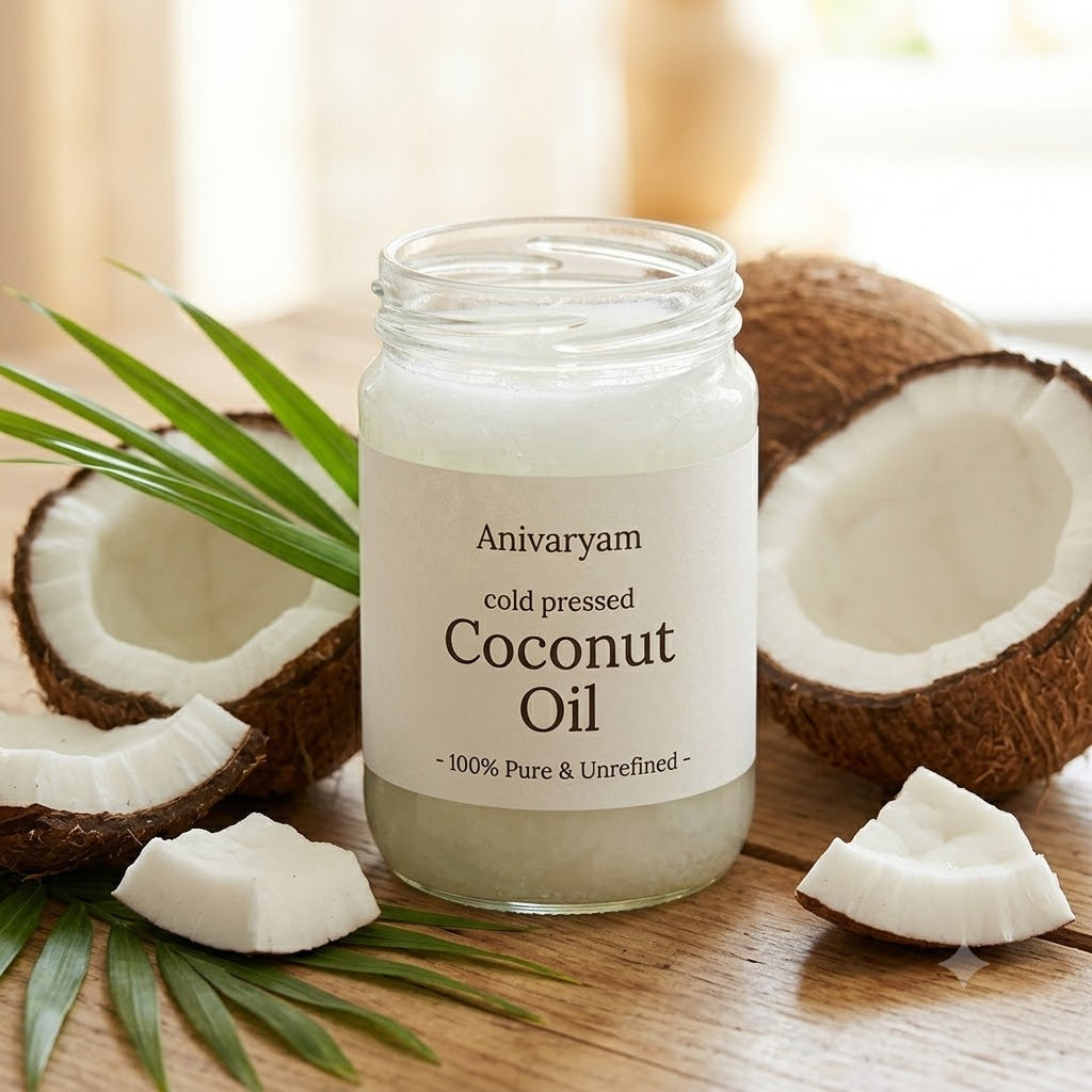 Anivaryam Cold Pressed Coconut Oil | Pure, Unrefined & Edible