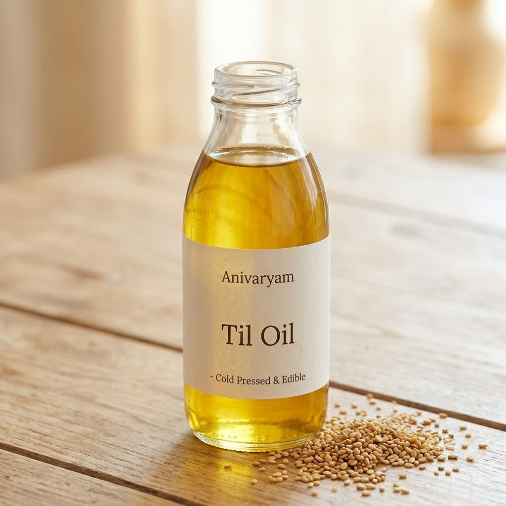 Anivaryam Cold Pressed Til Oil | Pure, Unrefined & Edible